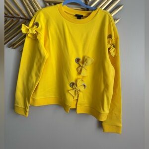 Halogen Bright Yellow Crewneck Sweatshirt